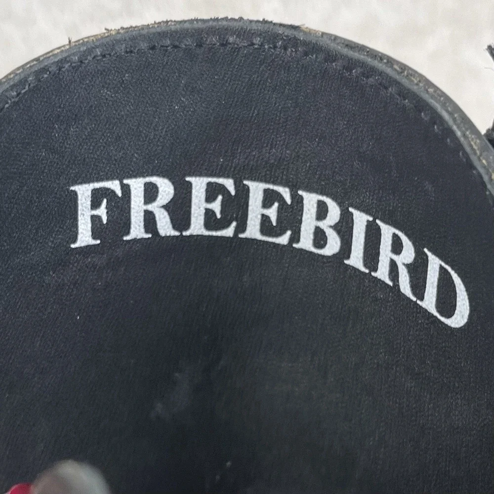 Freebird‎ Idaho Boots Mens Sz 11 Gray Leather Combat Style Distressed Side Zip